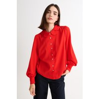 Octavia Crepe Petal Collar Blouse