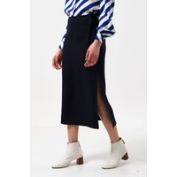 Timo Satin Back Crepe Sustainable Midi Skirt