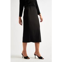 Wilson Black Fine Rib Midi Pencil Skirt