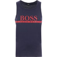 Boss Contrast Logo Tank Top - Navy