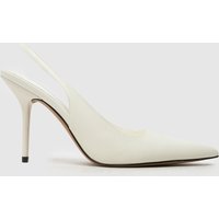 schuh Women's Sade Slingback Court High Heels in White, Size: