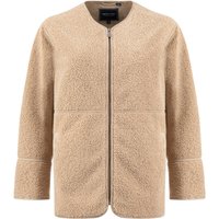 Weird Fish Gleason Faux Shearling Jacket Putty Size