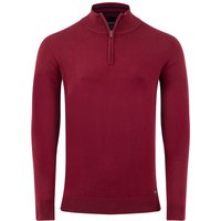 Weird Fish Frederick Zip Fine Knit Jumper Port Size