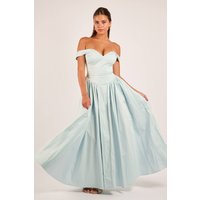 Hannah Baby Blue Off Shoulder Sweetheart Gown Maxi Dress