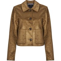 Only ONLTULIP LIFE FAUX SUEDE women's Jacket in Brown