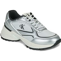 Calvin Klein Jeans HIKE RUNNER LACE UP MESH MIX MET women's Shoes Trainers in Grey