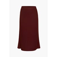 Enorsia Classic flare Pull-On Jersey Skirt women's Midi Skirts in Red