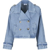Vero Moda VMLELOU SHORT LS TRENCHCOAT women's Trench Coat in Blue