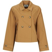 Only ONLAPRIL LIFE SHORT women's Trench Coat in Brown