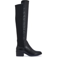 Truffle Collection Knee Boots with Zip Fastening Mesh Lined women's High Boots in Black