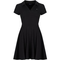 Tommy Jeans TJW RIB F F POLO MINI DRESS EXT women's Dress in Black