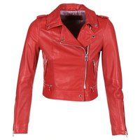 Oakwood YOKO women's Leather jacket in Red