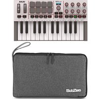 Akai Professional MPK Mini MK MIDI Keyboard Grey with Subzero Bag