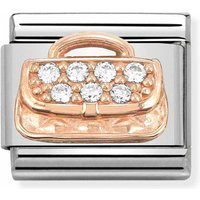 Nomination Classic Rose Gold Handbag with CZ Charm