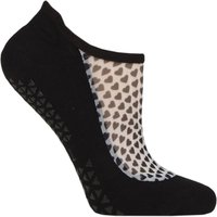 Women's Pair Tavi Noir Maddie Organic Cotton Sheer Top Yoga Socks with Grip Follow Your Heart -. Ladies