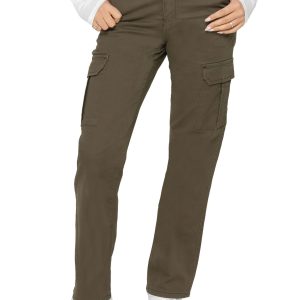 Enzo | Womens Stretch Cargo Jeans
