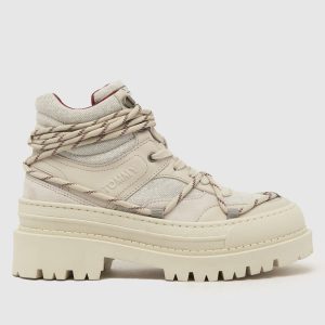 Tommy Jeans Hybrid Boots in Stone